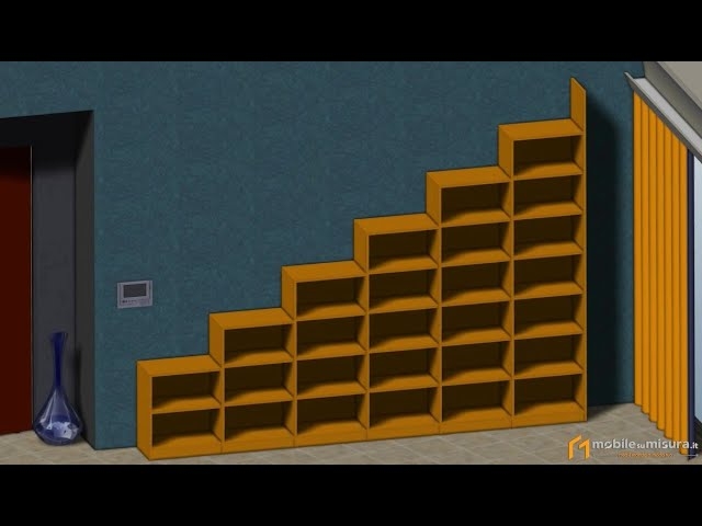 Libreria 6 vani a scala sx